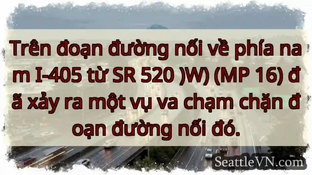 Trên đoạn đường nối về phía nam I-405 từ SR 520