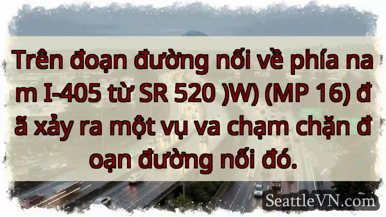 Trên đoạn đường nối về phía nam I-405 từ SR 520