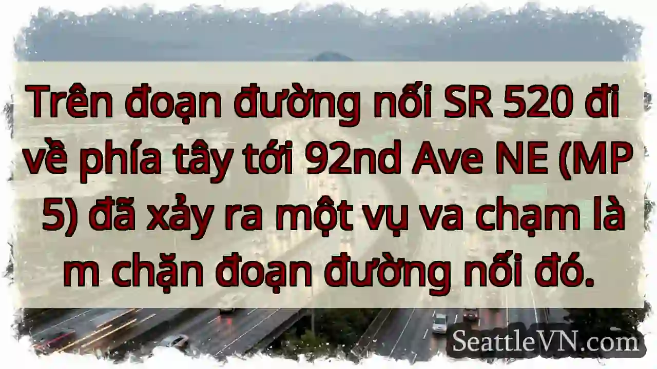 Trên đoạn đường nối SR 520 đi về phía tây tới