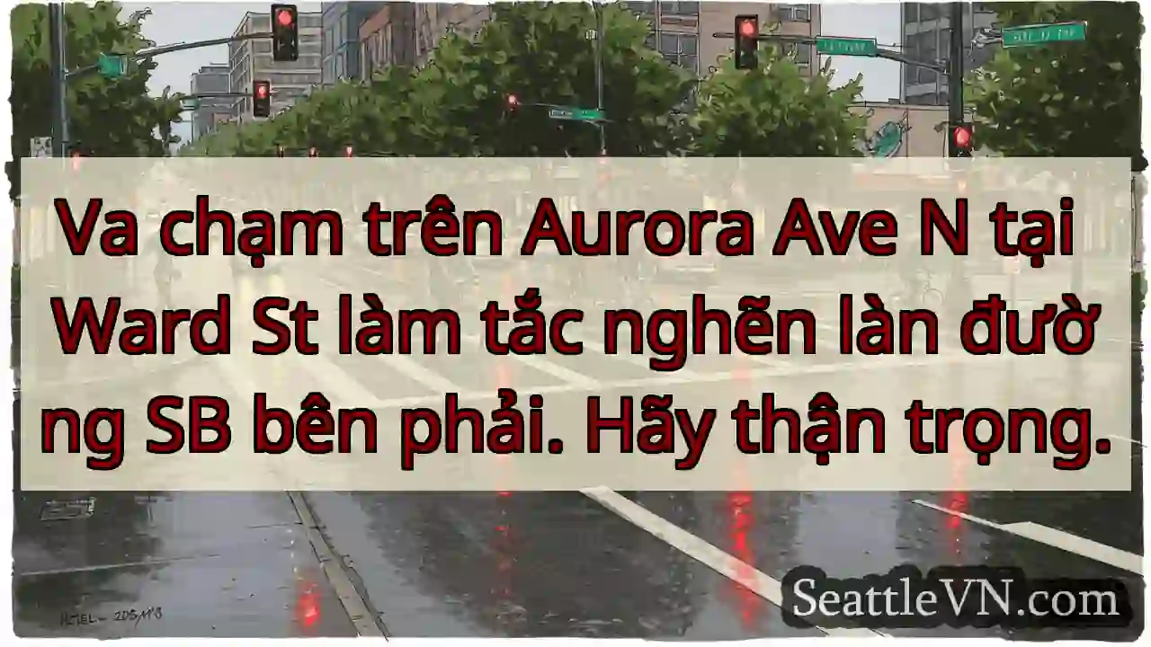 Va chạm trên Aurora Ave N tại Ward St làm tắc