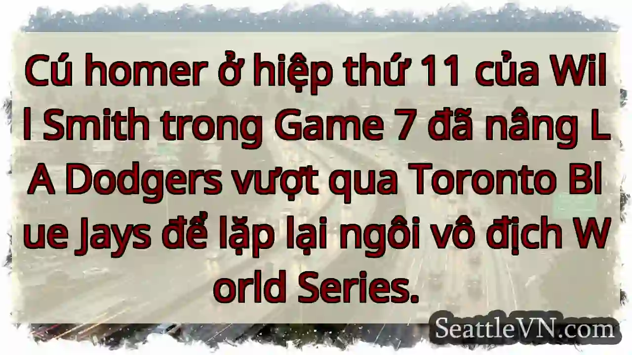 Cú homer ở ​​hiệp thứ 11 của Will Smith trong