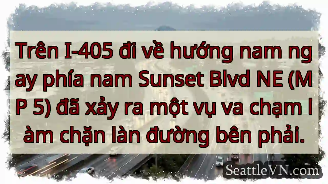 Trên I-405 đi về hướng nam ngay phía nam Sunset
