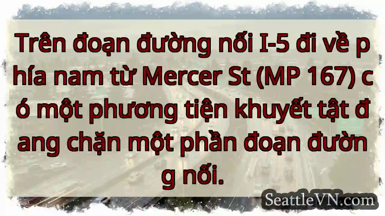 Trên đoạn đường nối I-5 đi về phía nam từ Mercer