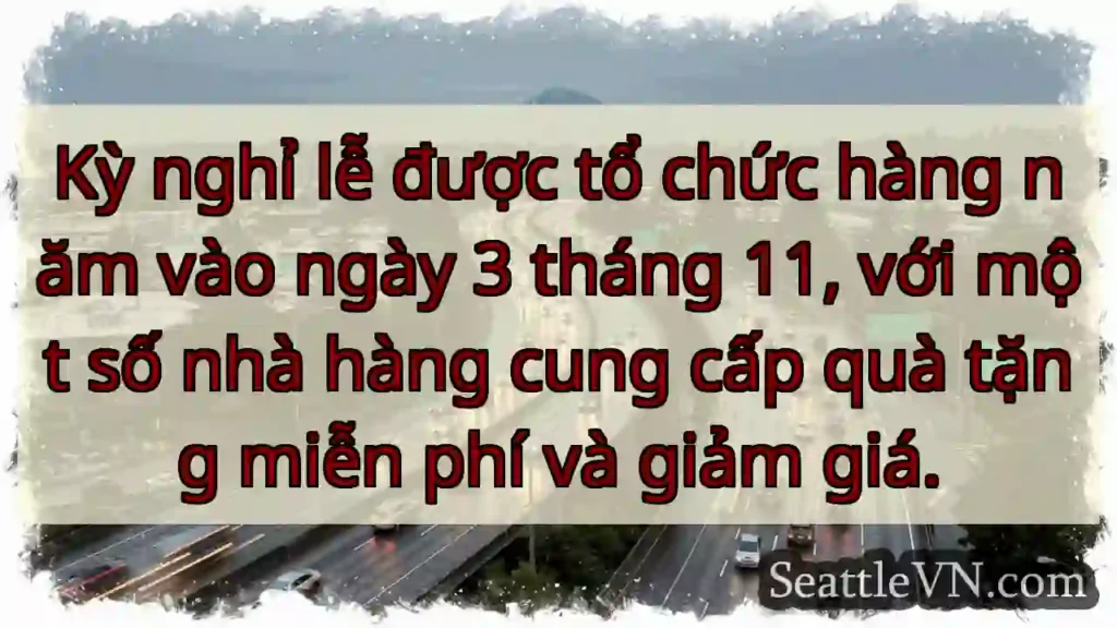 Kỳ nghỉ lễ được tổ chức hàng năm vào ngày 3 tháng