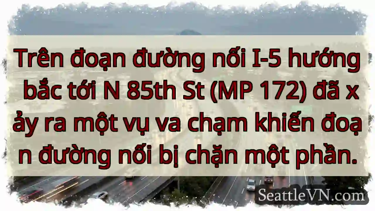 Trên đoạn đường nối I-5 hướng bắc tới N 85th St
