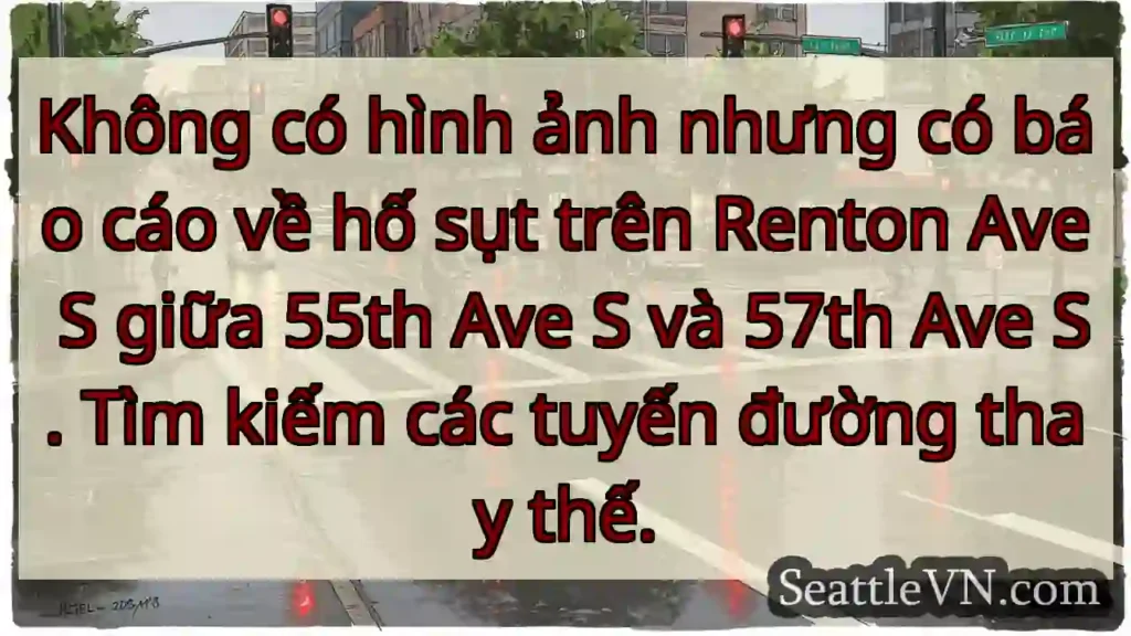 Không có hình ảnh nhưng có báo cáo về hố sụt trên