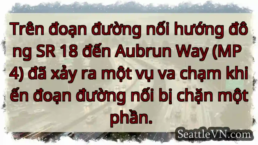 Trên đoạn đường nối hướng đông SR 18 đến Aubrun