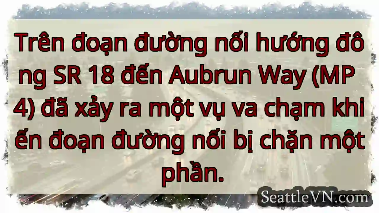 Trên đoạn đường nối hướng đông SR 18 đến Aubrun