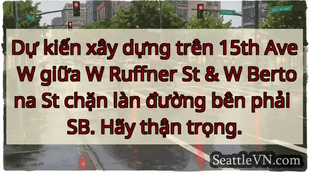 Dự kiến ​​xây dựng trên 15th Ave W giữa W Ruffner