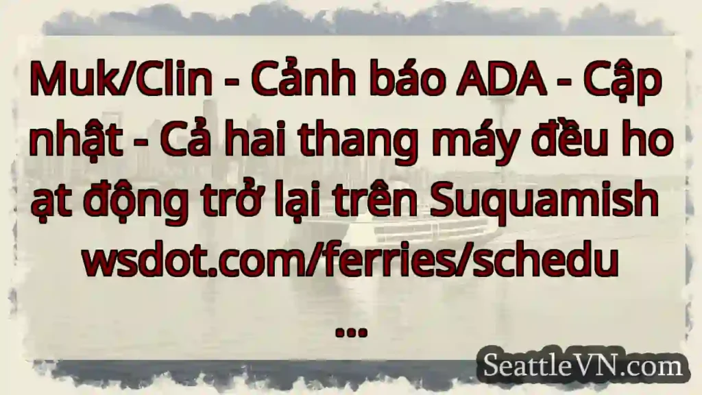 Muk/Clin - Cảnh báo ADA - Cập nhật - Cả hai thang