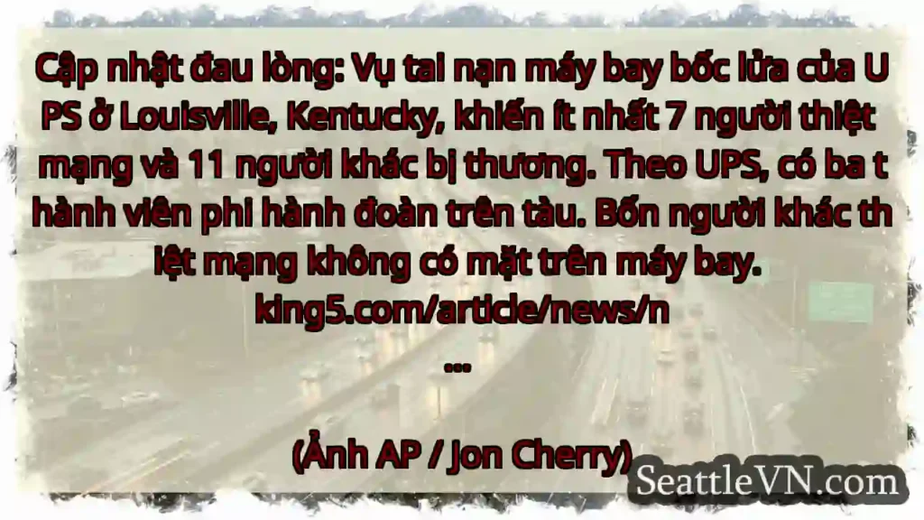 Cập nhật đau lòng: Vụ tai nạn máy bay bốc lửa của