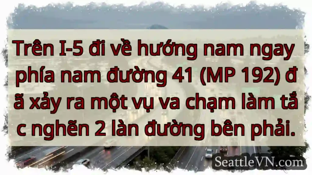 Trên I-5 đi về hướng nam ngay phía nam đường 41