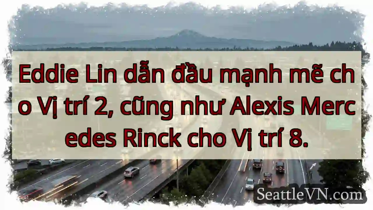 Eddie Lin dẫn đầu mạnh mẽ cho Vị trí 2, cũng như