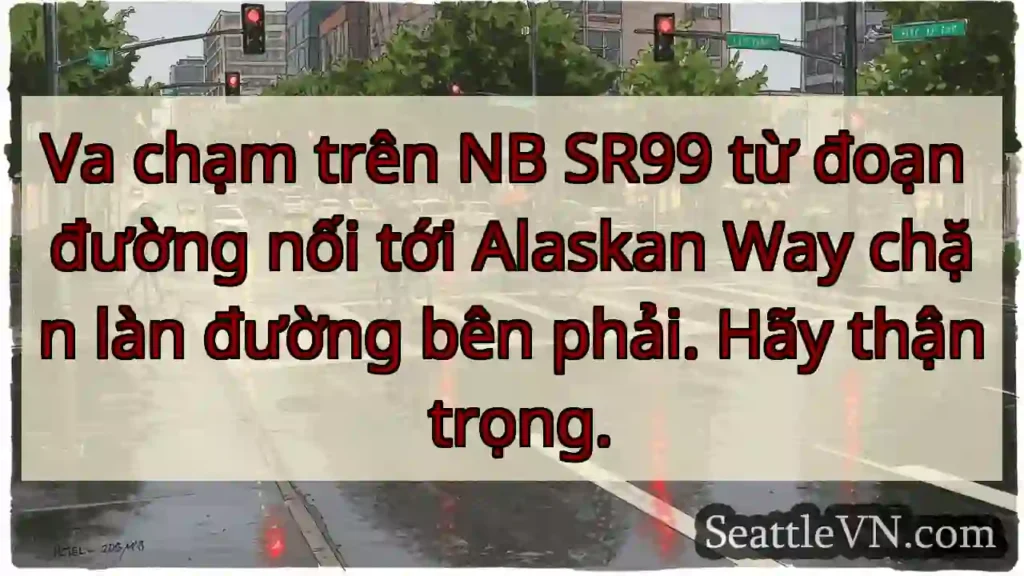Va chạm trên NB SR99 từ đoạn đường nối tới