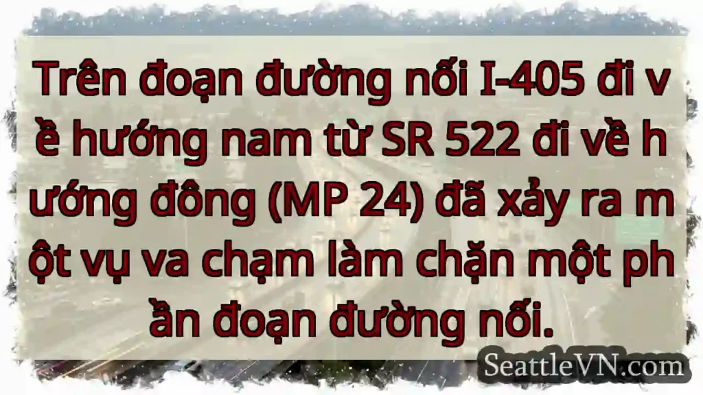 Trên đoạn đường nối I-405 đi về hướng nam từ SR