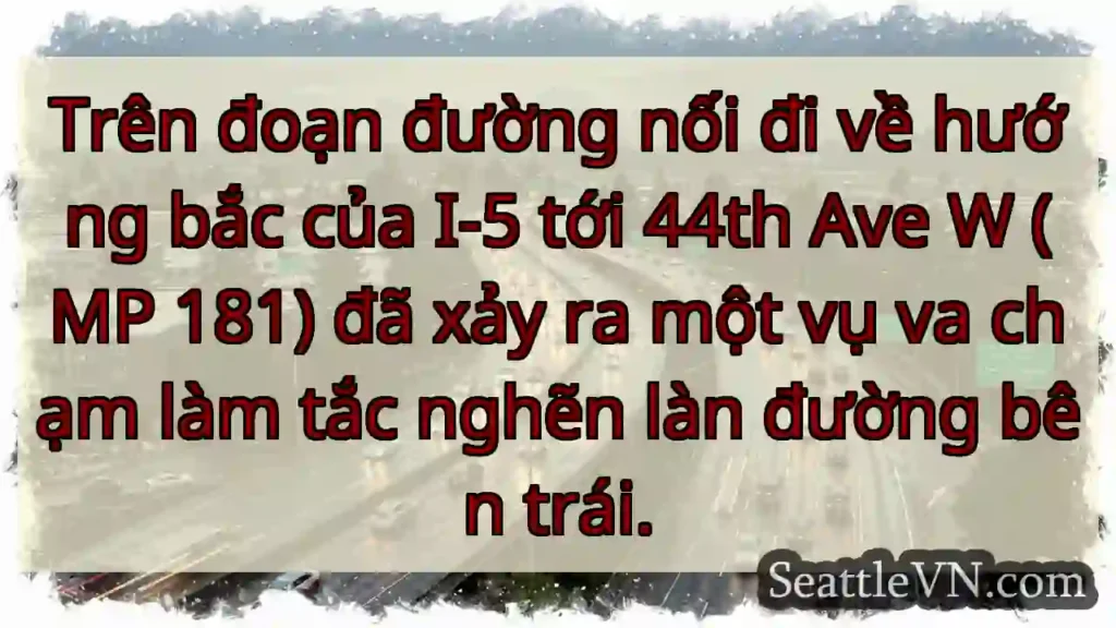 Trên đoạn đường nối đi về hướng bắc của I-5 tới