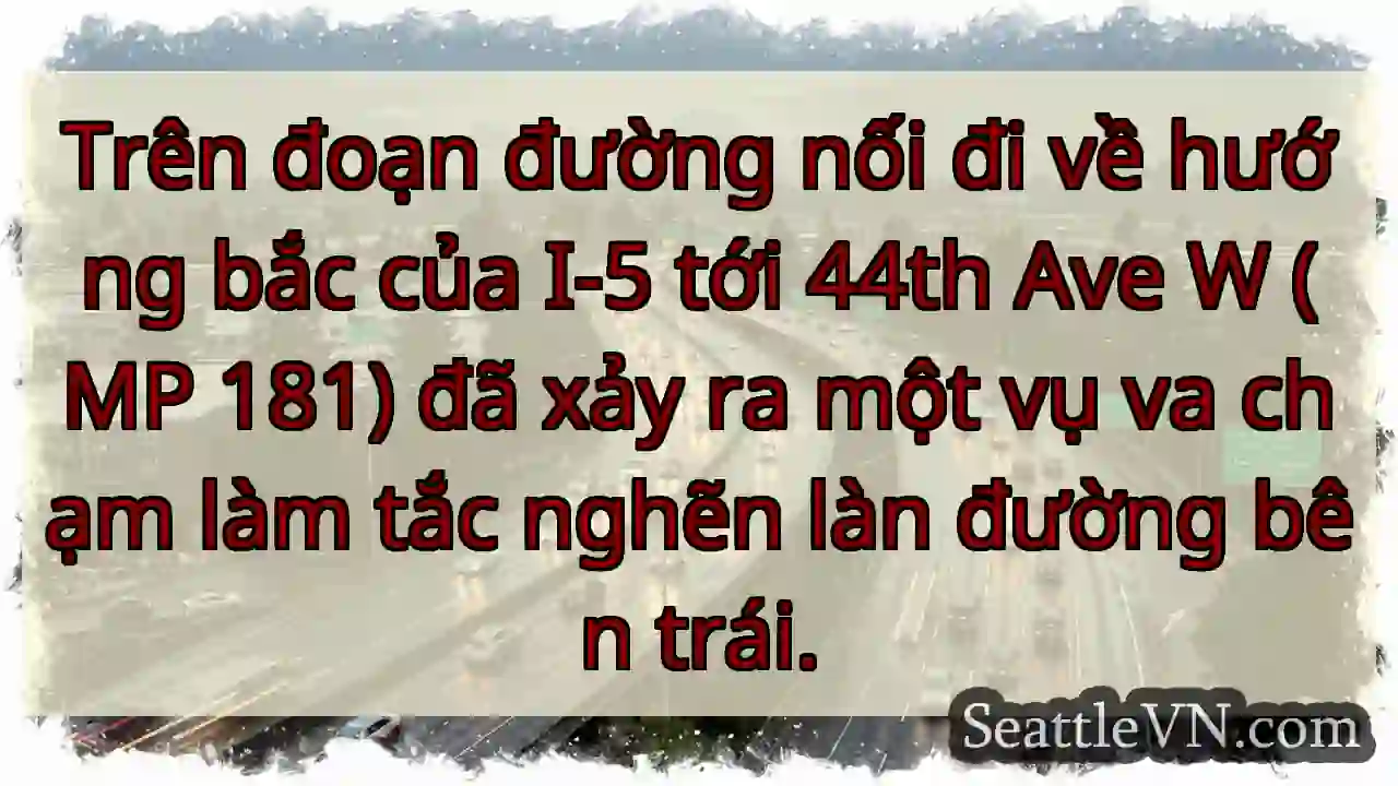 Trên đoạn đường nối đi về hướng bắc của I-5 tới