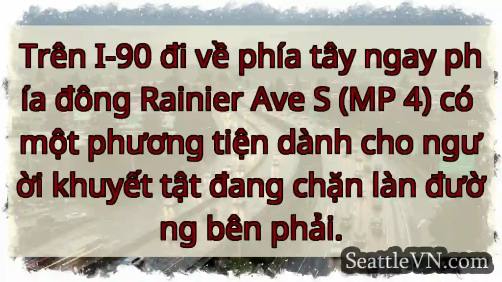 Trên I-90 đi về phía tây ngay phía đông Rainier