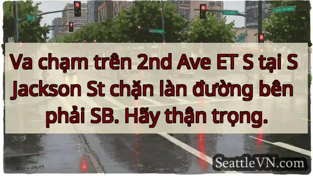 Va chạm trên 2nd Ave ET S tại S Jackson St chặn