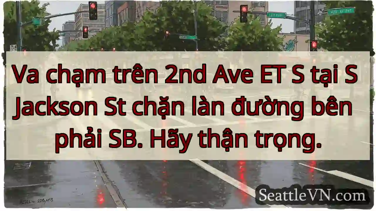 Va chạm trên 2nd Ave ET S tại S Jackson St chặn