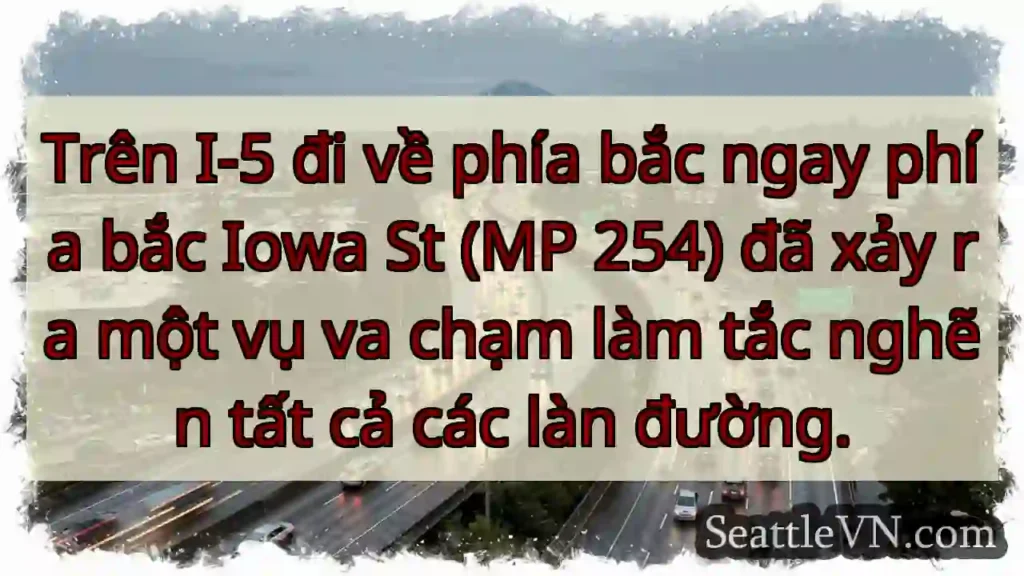 Trên I-5 đi về phía bắc ngay phía bắc Iowa St (MP