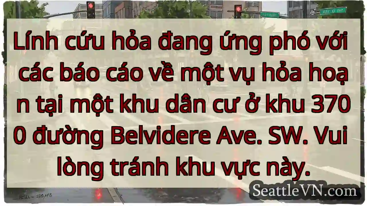 Lính cứu hỏa đang ứng phó với các báo cáo về một