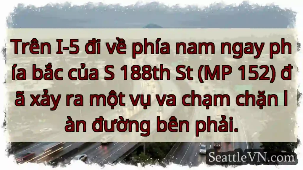 Trên I-5 đi về phía nam ngay phía bắc của S 188th