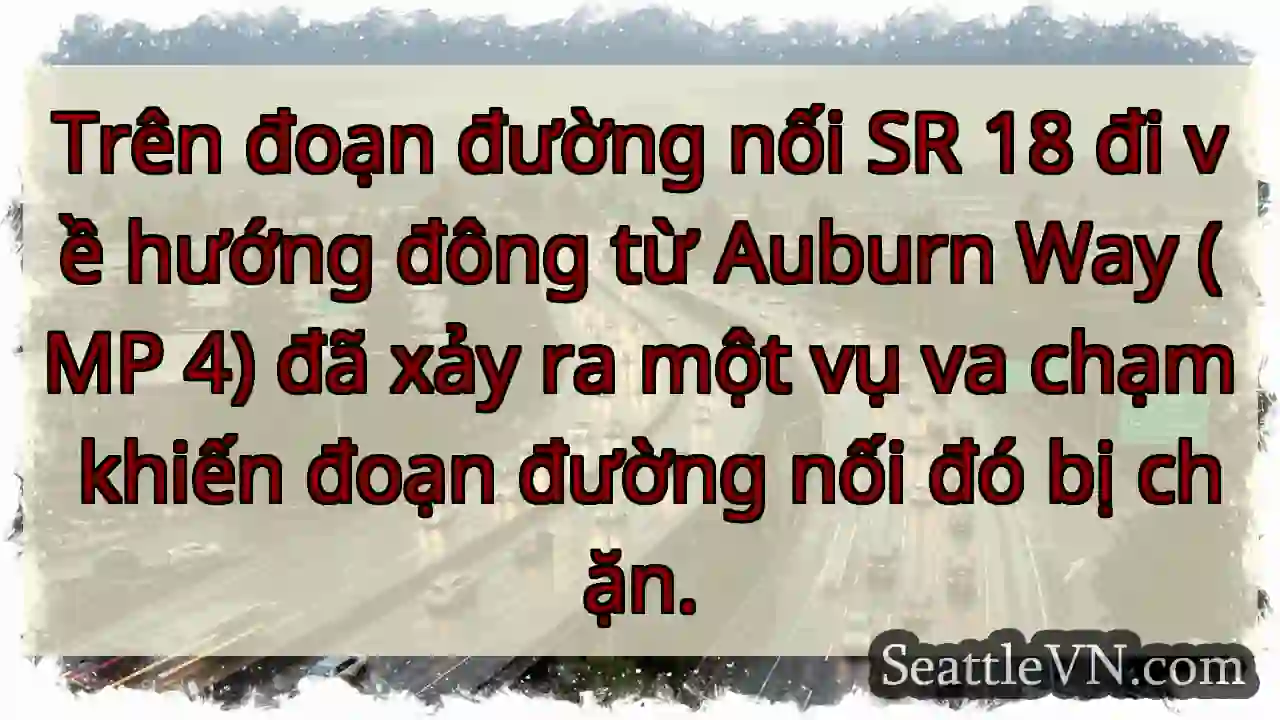 Trên đoạn đường nối SR 18 đi về hướng đông từ