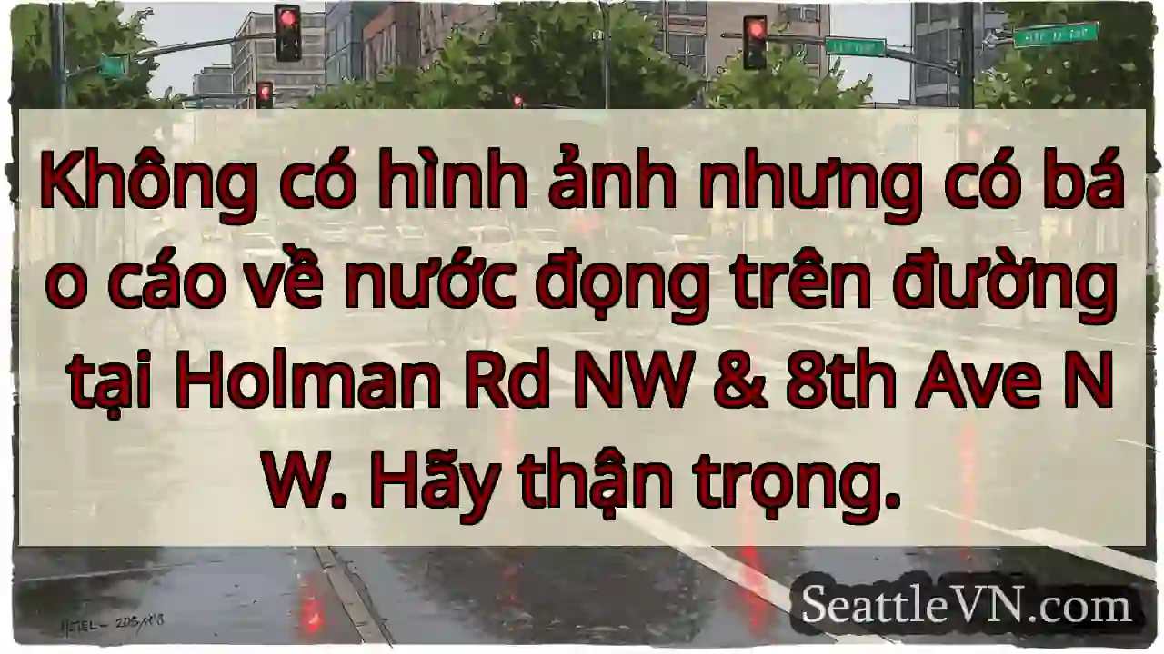 Không có hình ảnh nhưng có báo cáo về nước đọng