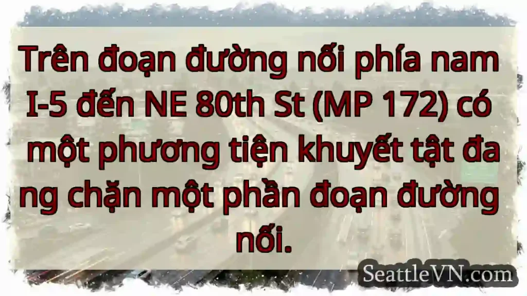 Trên đoạn đường nối phía nam I-5 đến NE 80th St