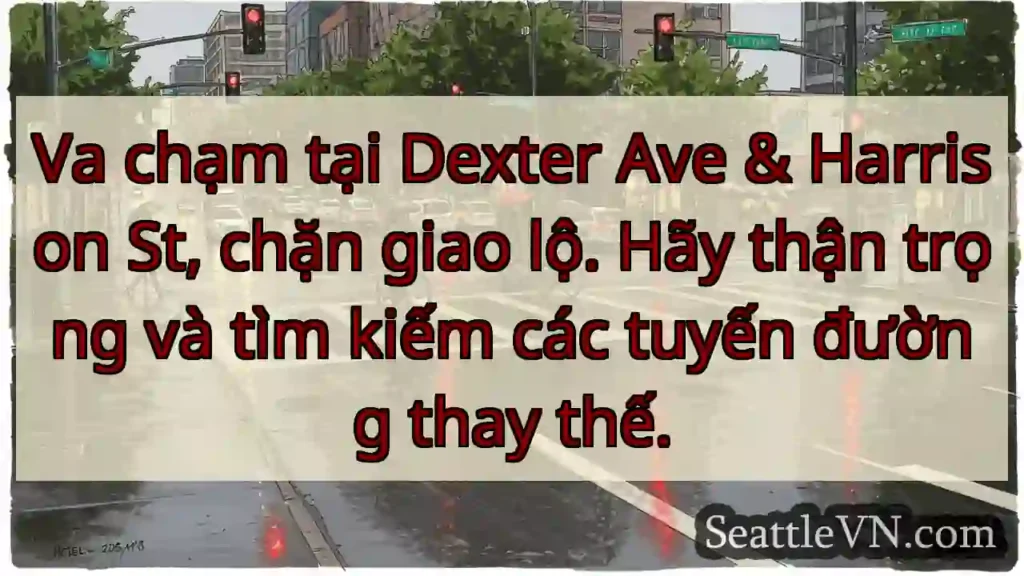 Va chạm tại Dexter Ave & Harrison St, chặn giao
