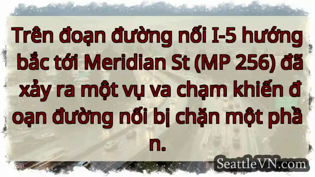 Trên đoạn đường nối I-5 hướng bắc tới Meridian St