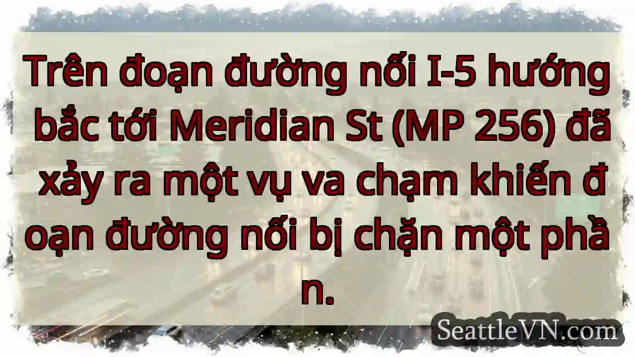 Trên đoạn đường nối I-5 hướng bắc tới Meridian St