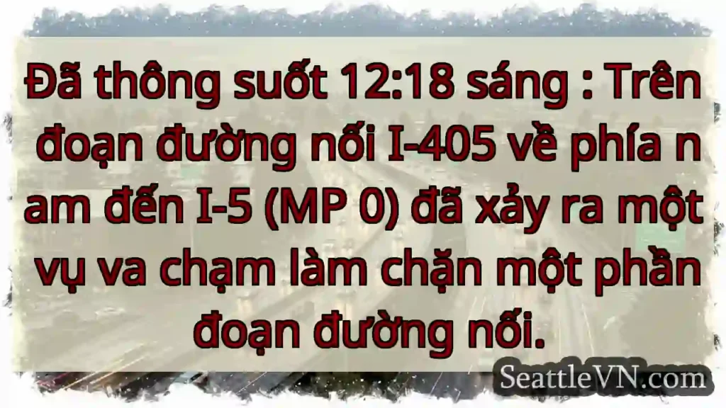 Đã thông suốt 12:18 sáng : Trên đoạn đường nối