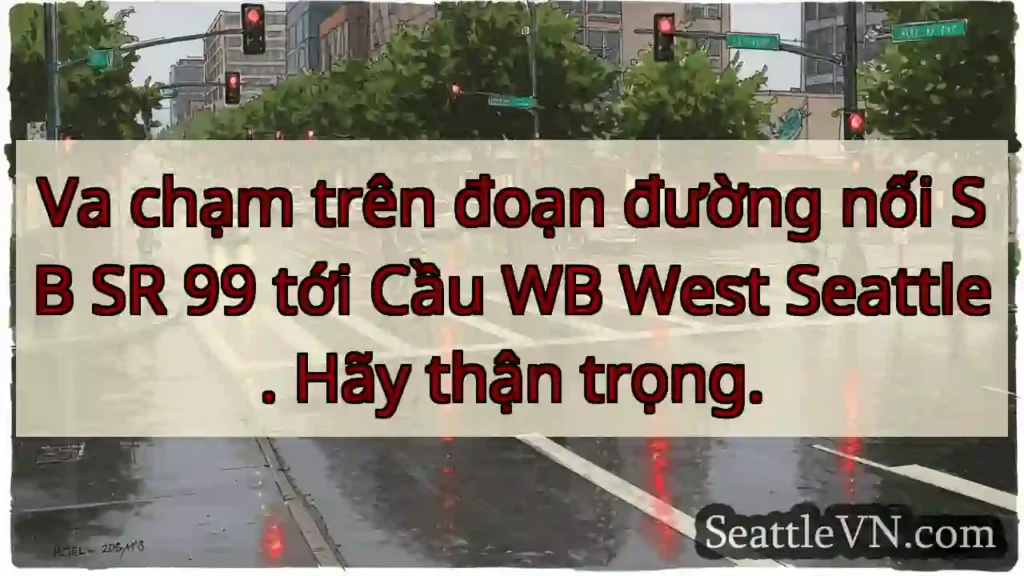 Va chạm trên đoạn đường nối SB SR 99 tới Cầu WB