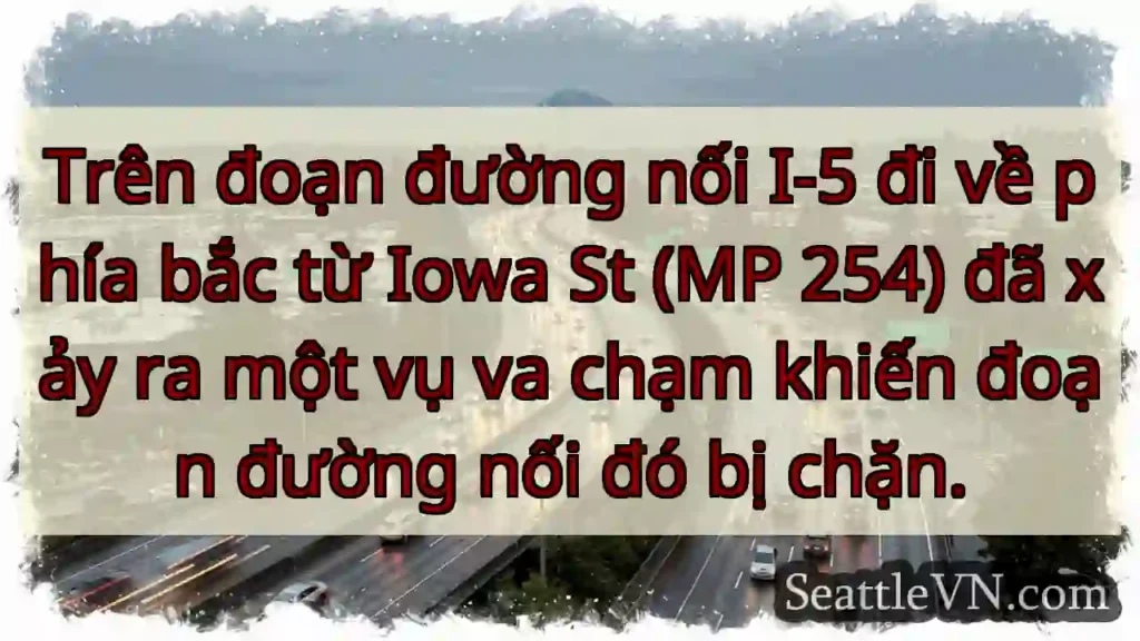 Trên đoạn đường nối I-5 đi về phía bắc từ Iowa St