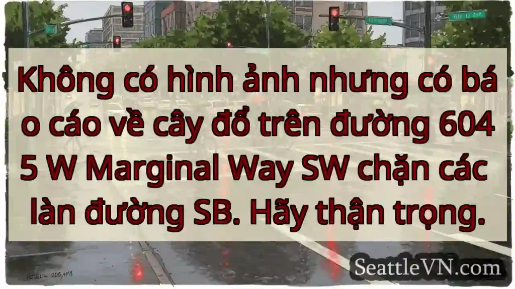 Không có hình ảnh nhưng có báo cáo về cây đổ trên