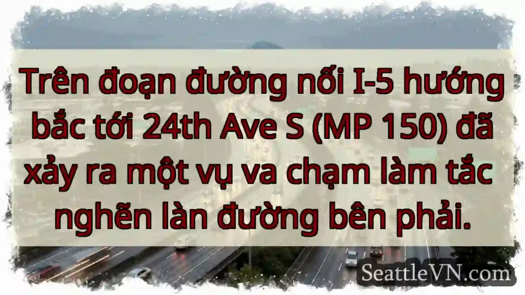 Trên đoạn đường nối I-5 hướng bắc tới 24th Ave S