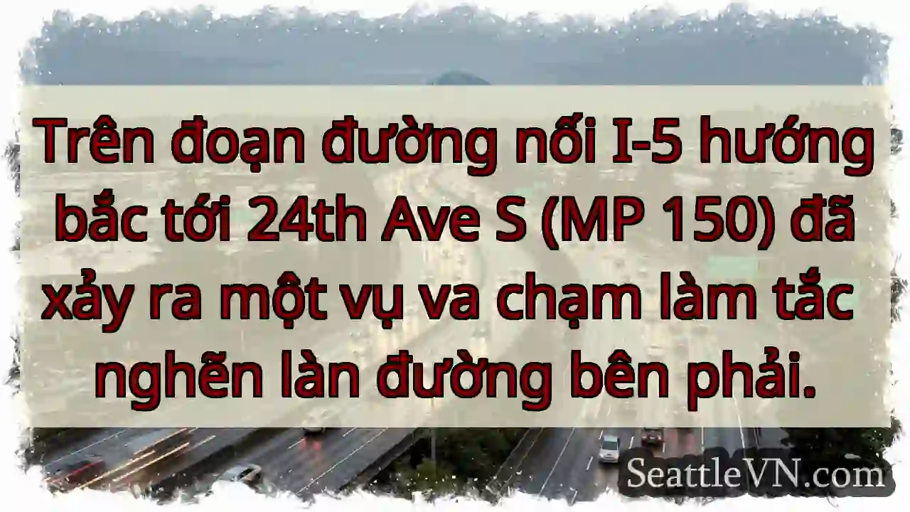 Trên đoạn đường nối I-5 hướng bắc tới 24th Ave S