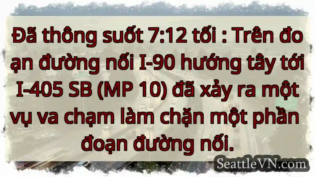 Đã thông suốt 7:12 tối : Trên đoạn đường nối I-90