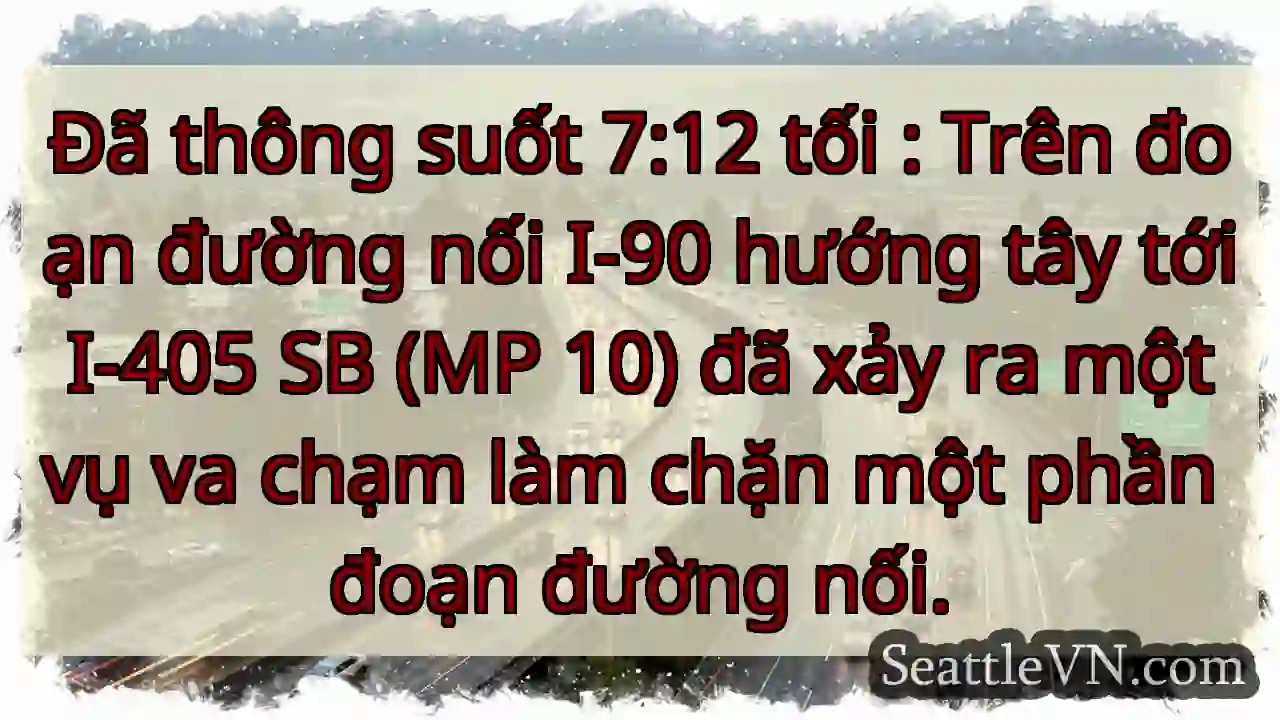 Đã thông suốt 7:12 tối : Trên đoạn đường nối I-90