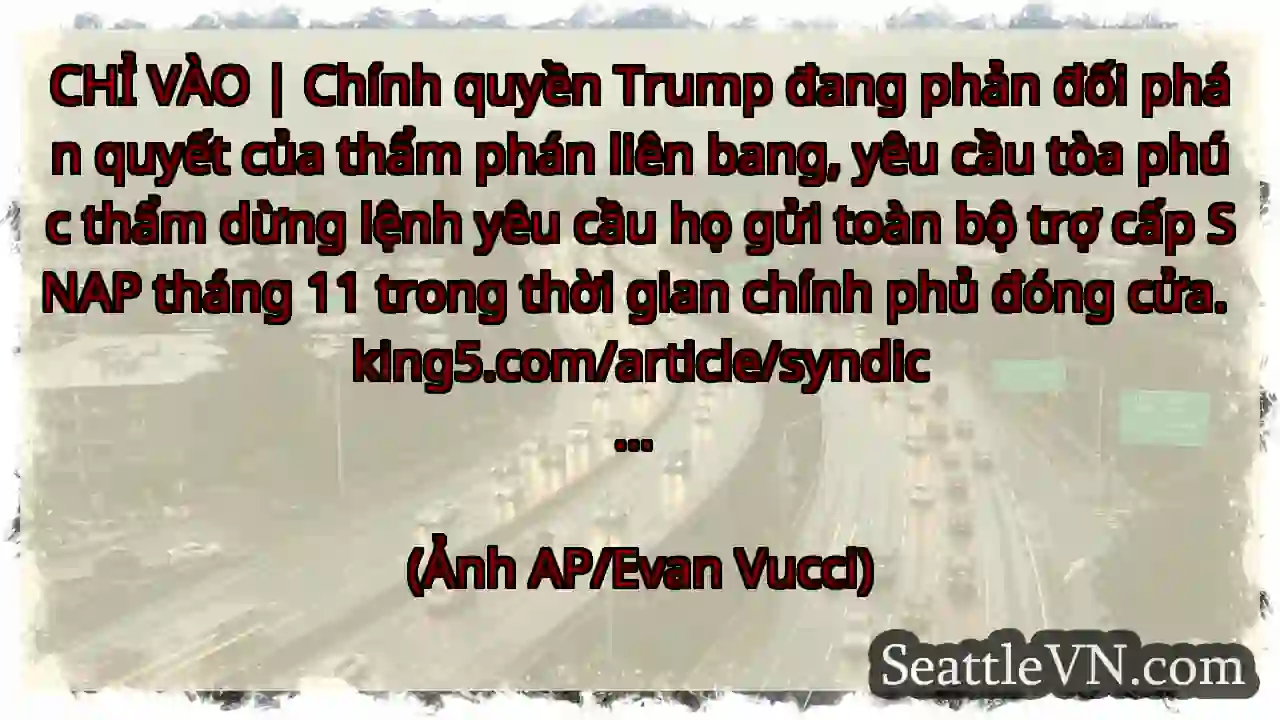 CHỈ VÀO | Chính quyền Trump đang phản đối phán