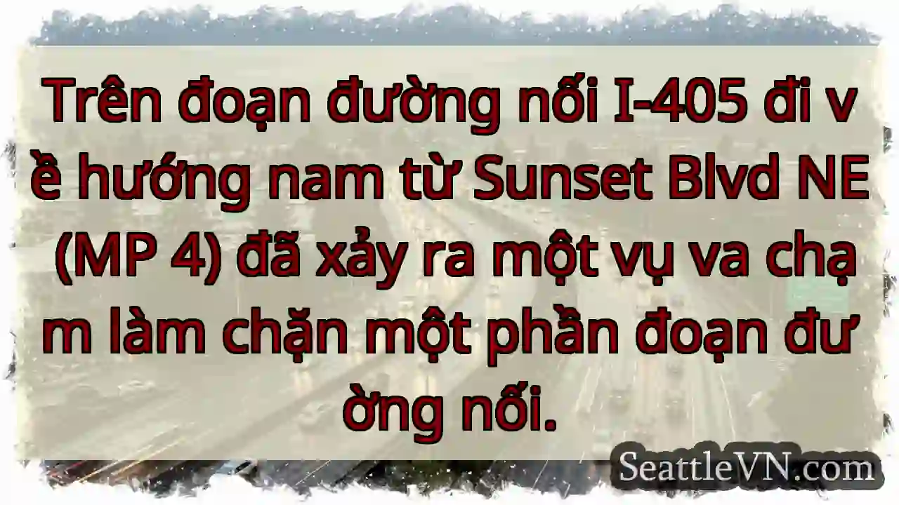 Trên đoạn đường nối I-405 đi về hướng nam từ