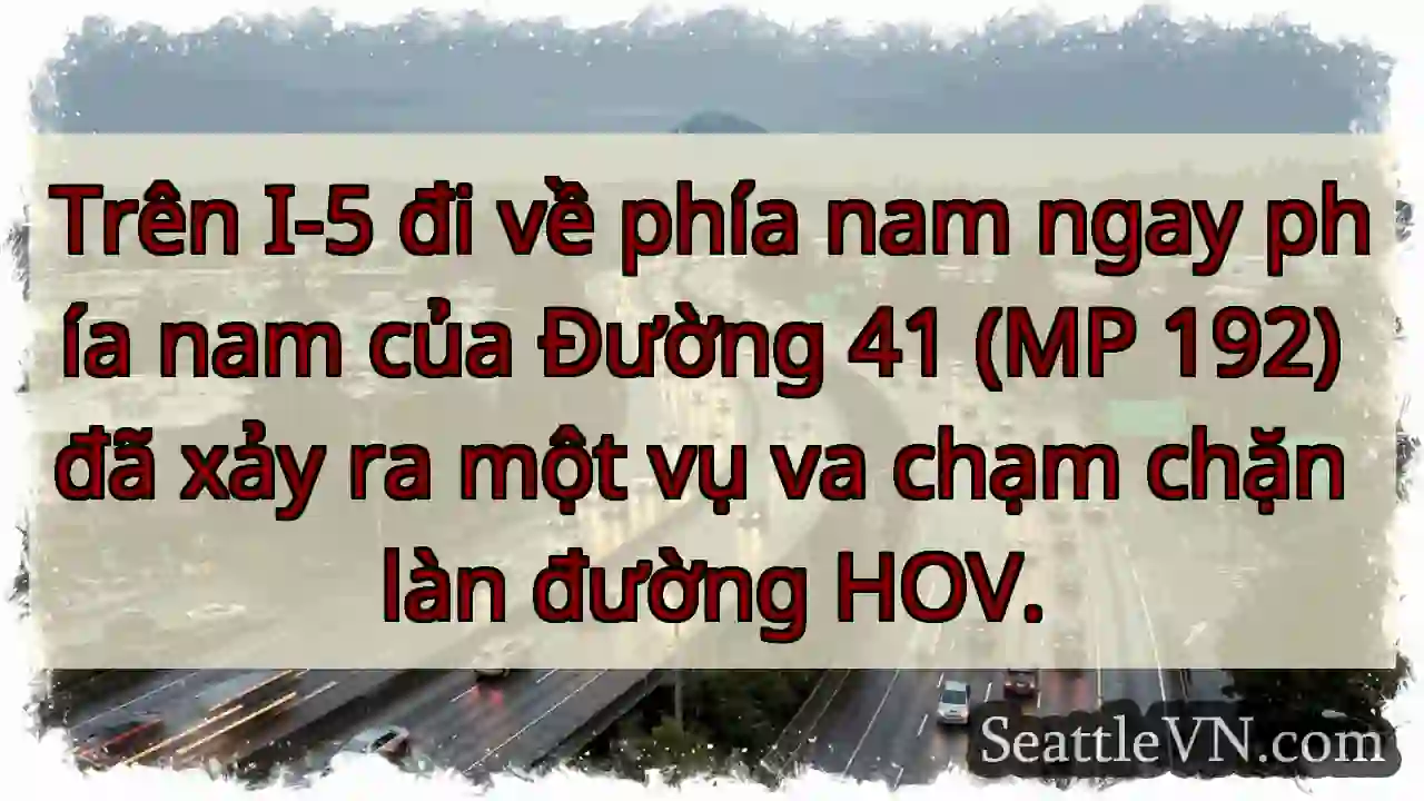 Trên I-5 đi về phía nam ngay phía nam của Đường