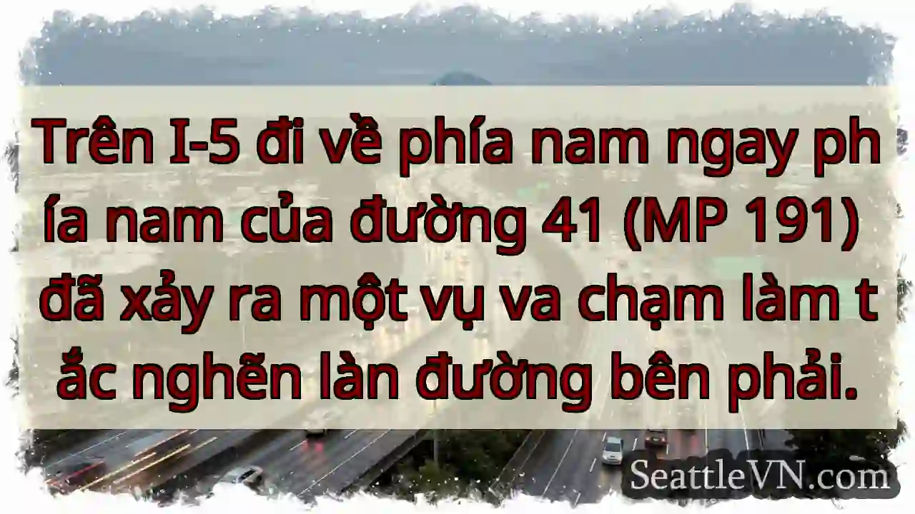 Trên I-5 đi về phía nam ngay phía nam của đường