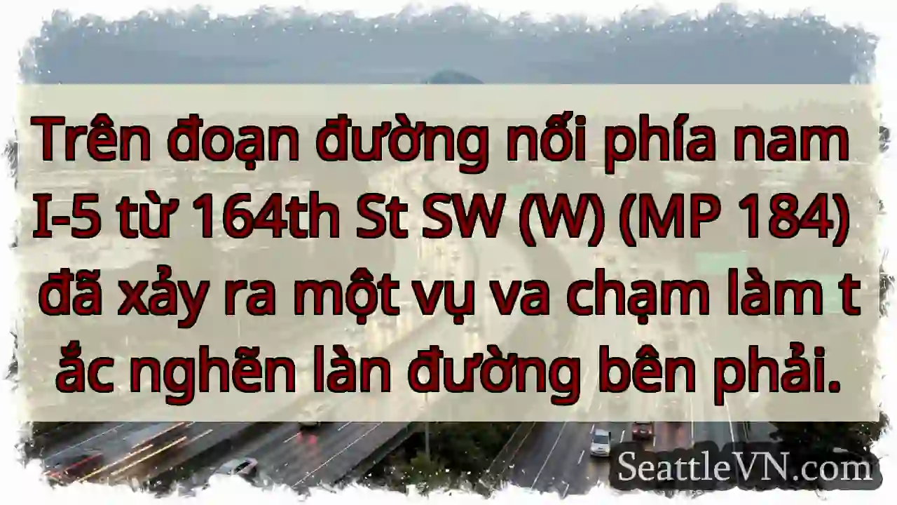 Trên đoạn đường nối phía nam I-5 từ 164th St SW