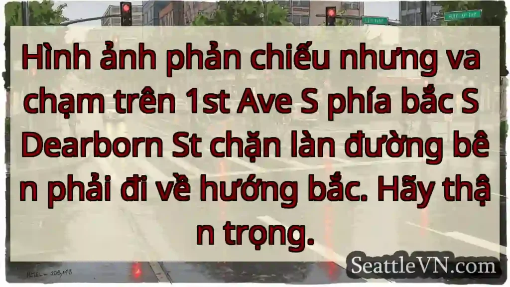 Hình ảnh phản chiếu nhưng va chạm trên 1st Ave S