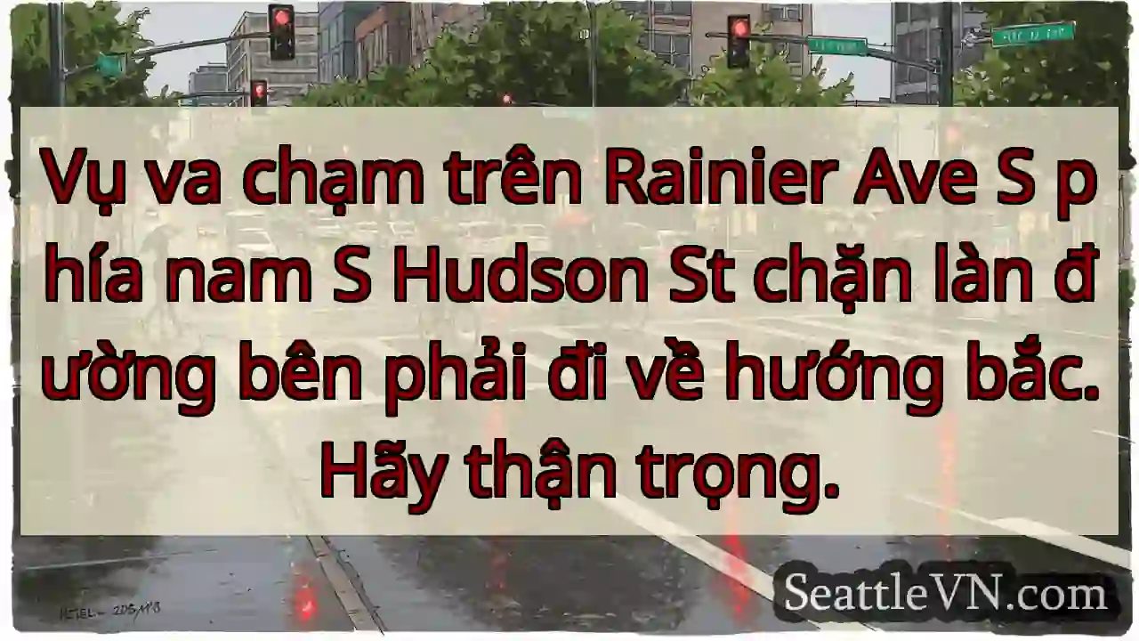 Vụ va chạm trên Rainier Ave S phía nam S Hudson