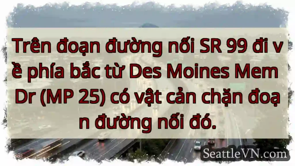 Trên đoạn đường nối SR 99 đi về phía bắc từ Des