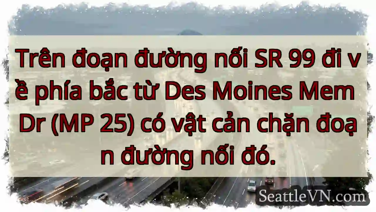 Trên đoạn đường nối SR 99 đi về phía bắc từ Des